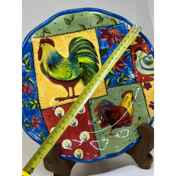 VTG Certified International 10.5 in. Round Serving Platter Country Collage by - Picture 4 of 5